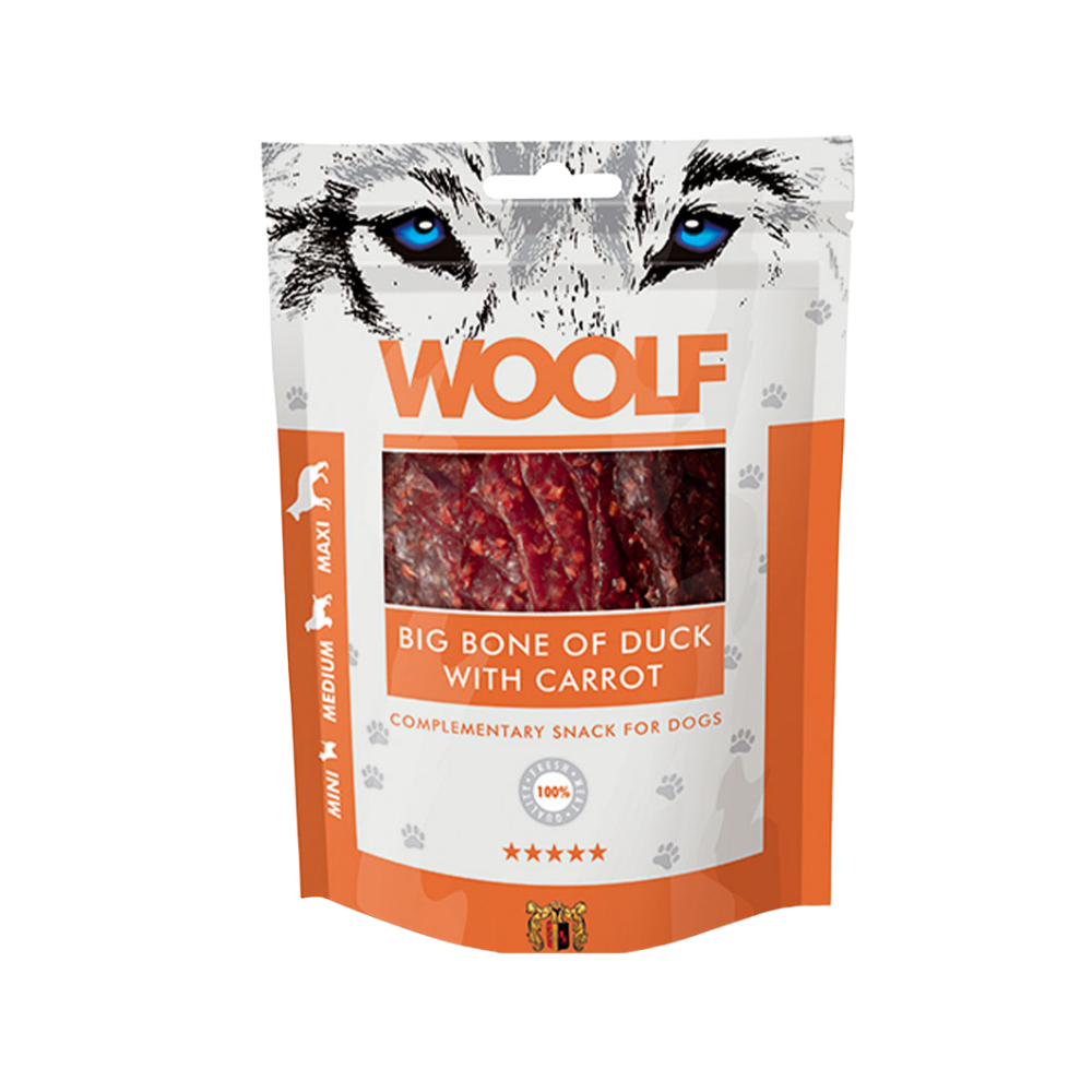 Woolf Big Bone of Duck with Carrot 100g