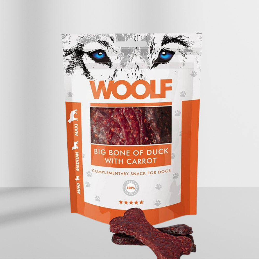Woolf Big Bone of Duck with Carrot 100g
