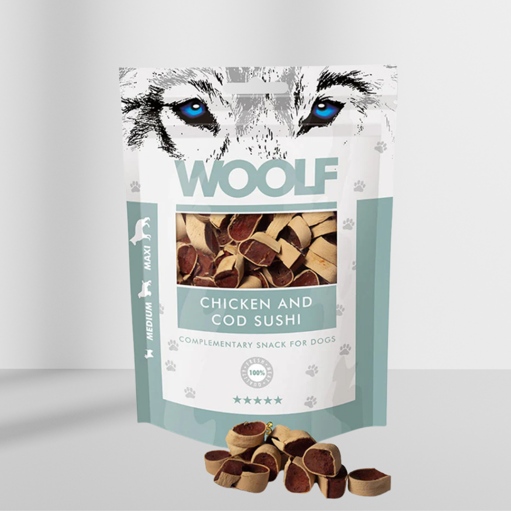 Woolf Chicken and Cod Sushi 100g