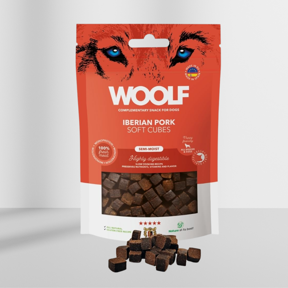 Woolf Soft Cubes Iberian Pork, 100g