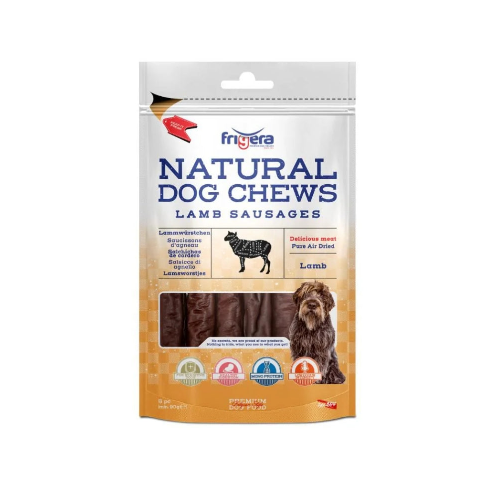 Natural Dog Chews Lammepølser 12cm, 5stk