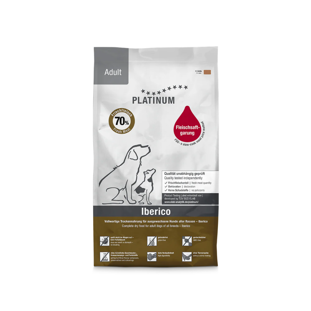 PLATINUM Sorte Iberiske Svin Adult Hundefoder