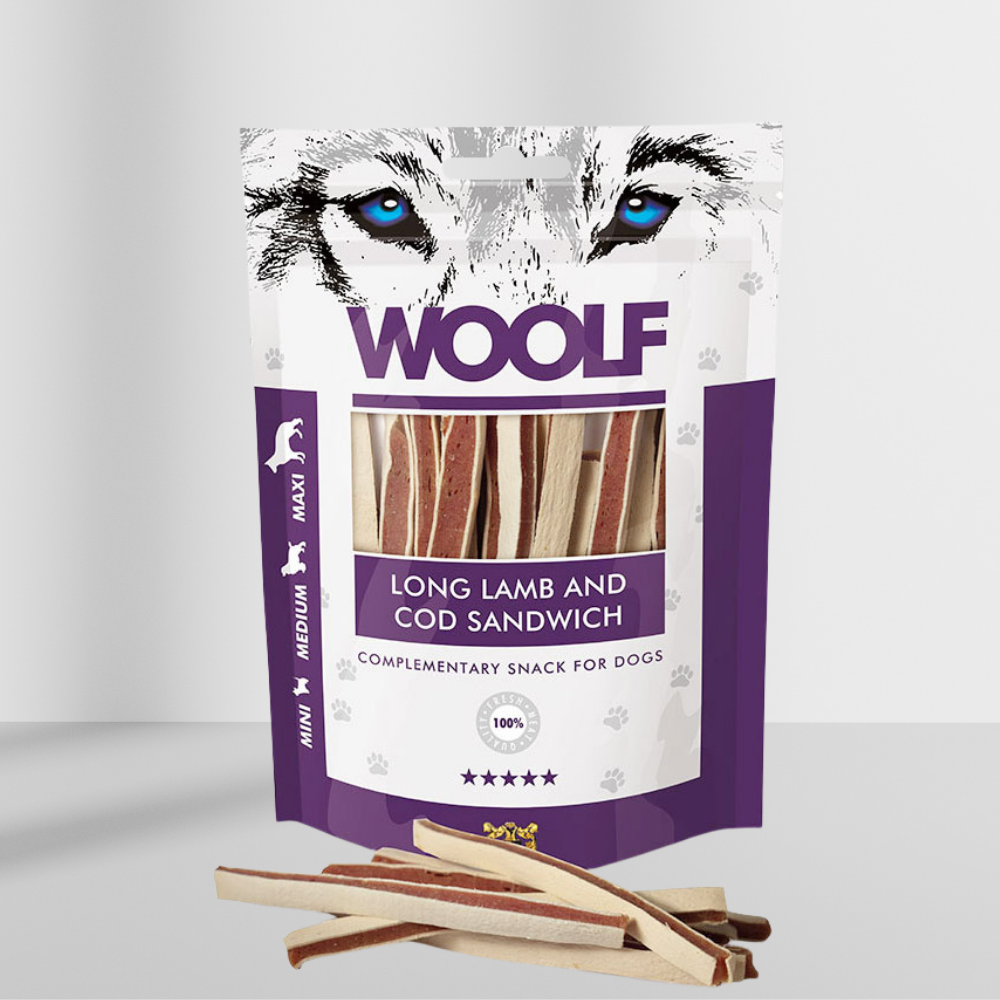 Woolf Lang Lamme og Torsk Sandwich 100g