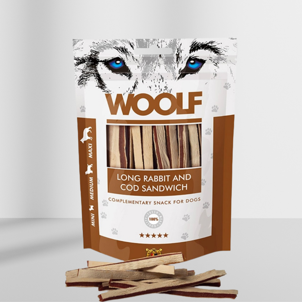 Woolf Lang Kanin og Torsk Sandwich 100g