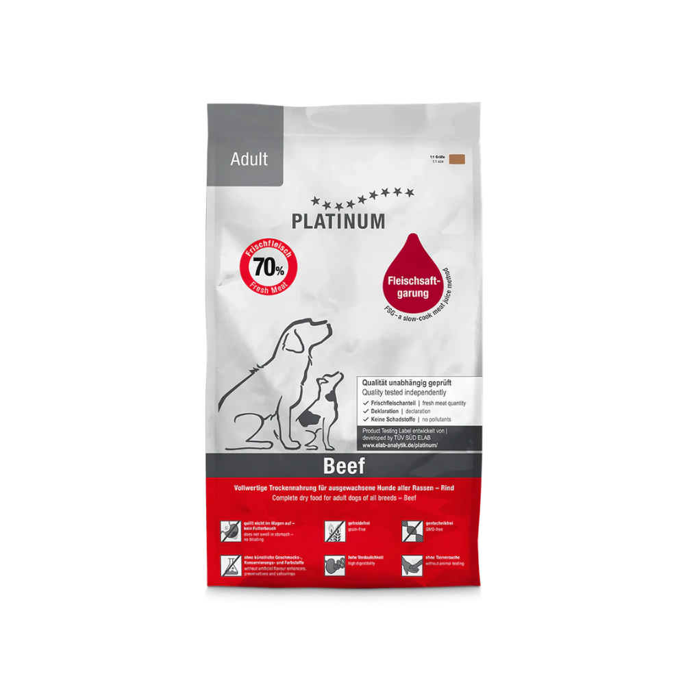 PLATINUM Oksekød Adult Hundefoder