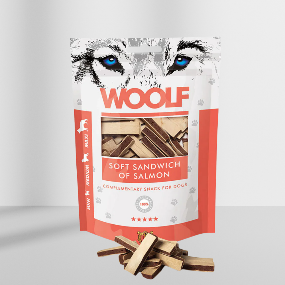 Woolf Soft Sandwich Laks 100g