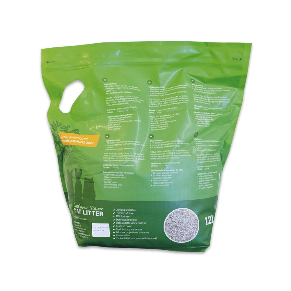CatCassa Nature kattegrus (Grøn te) 12 liter