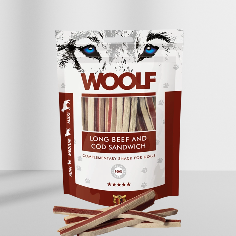 Woolf Lang Okse & Torsk Sandwich 100g