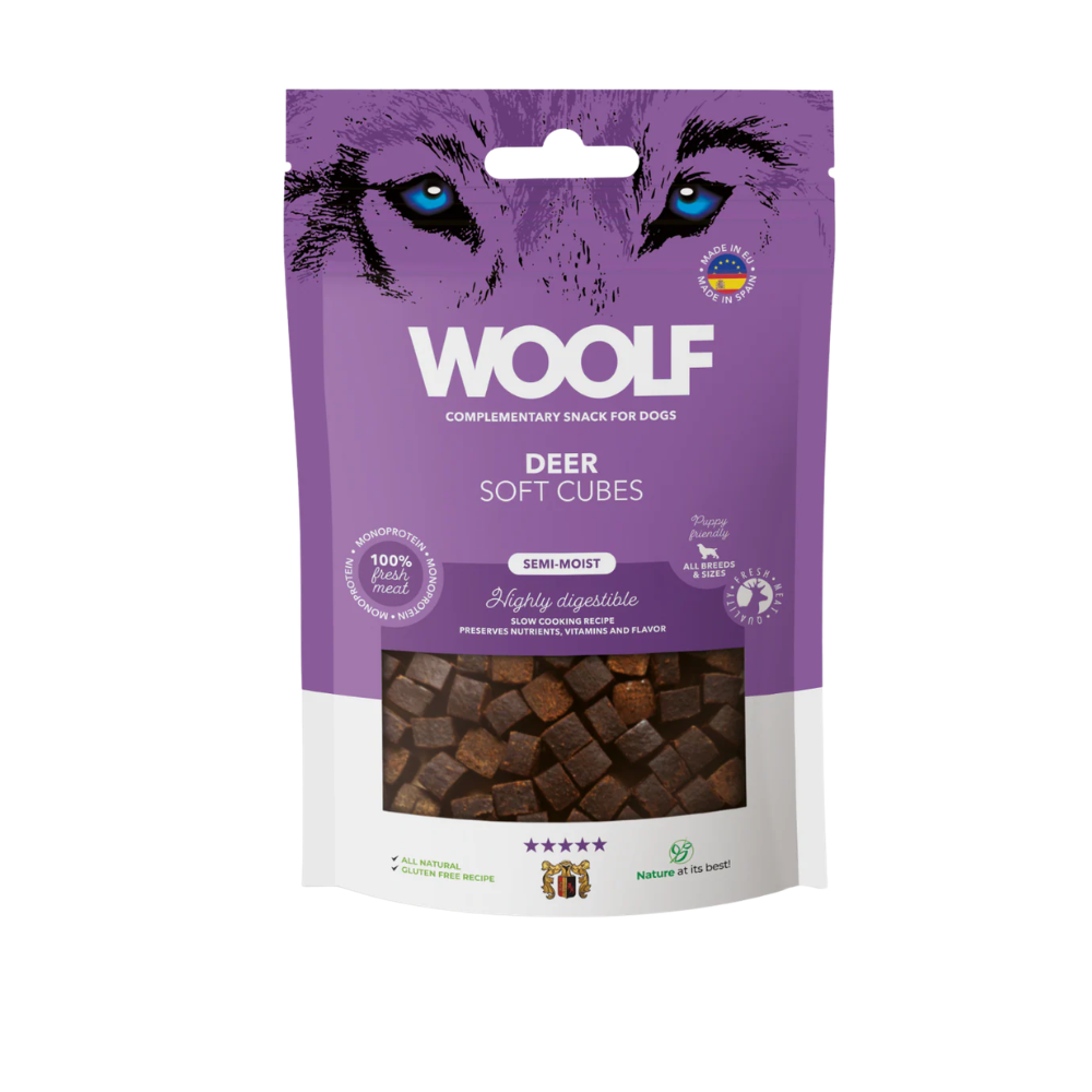 Woolf Soft Cubes Hjort, 100g