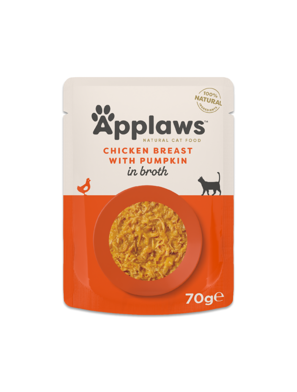 Applaws Kylling & Græskar 70g Pose, Kat