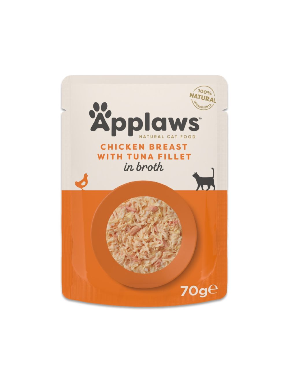 Applaws Kylling m. Tun 70g Pose, Kat