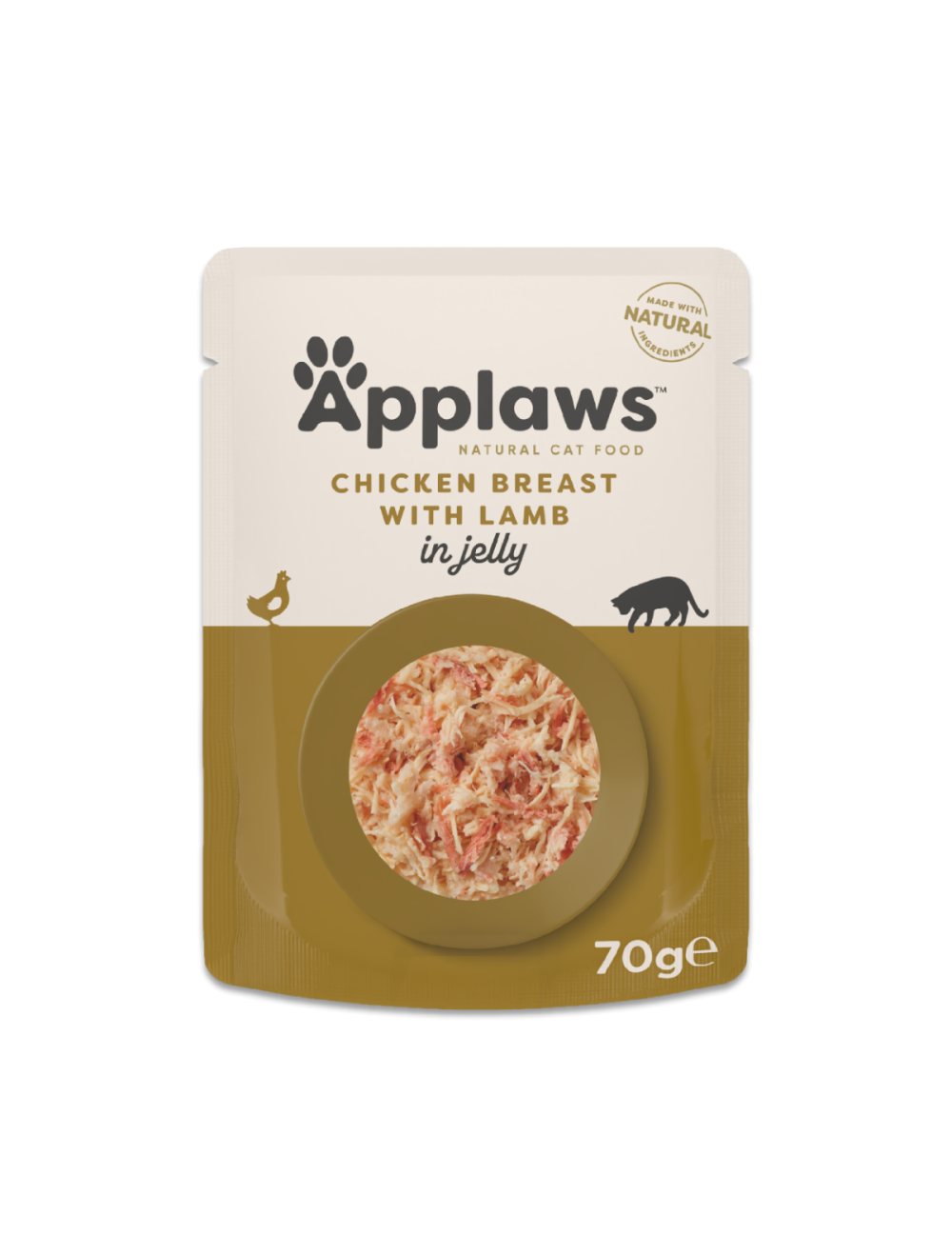Applaws Kylling & Lam 70g Gele Pose, Kat
